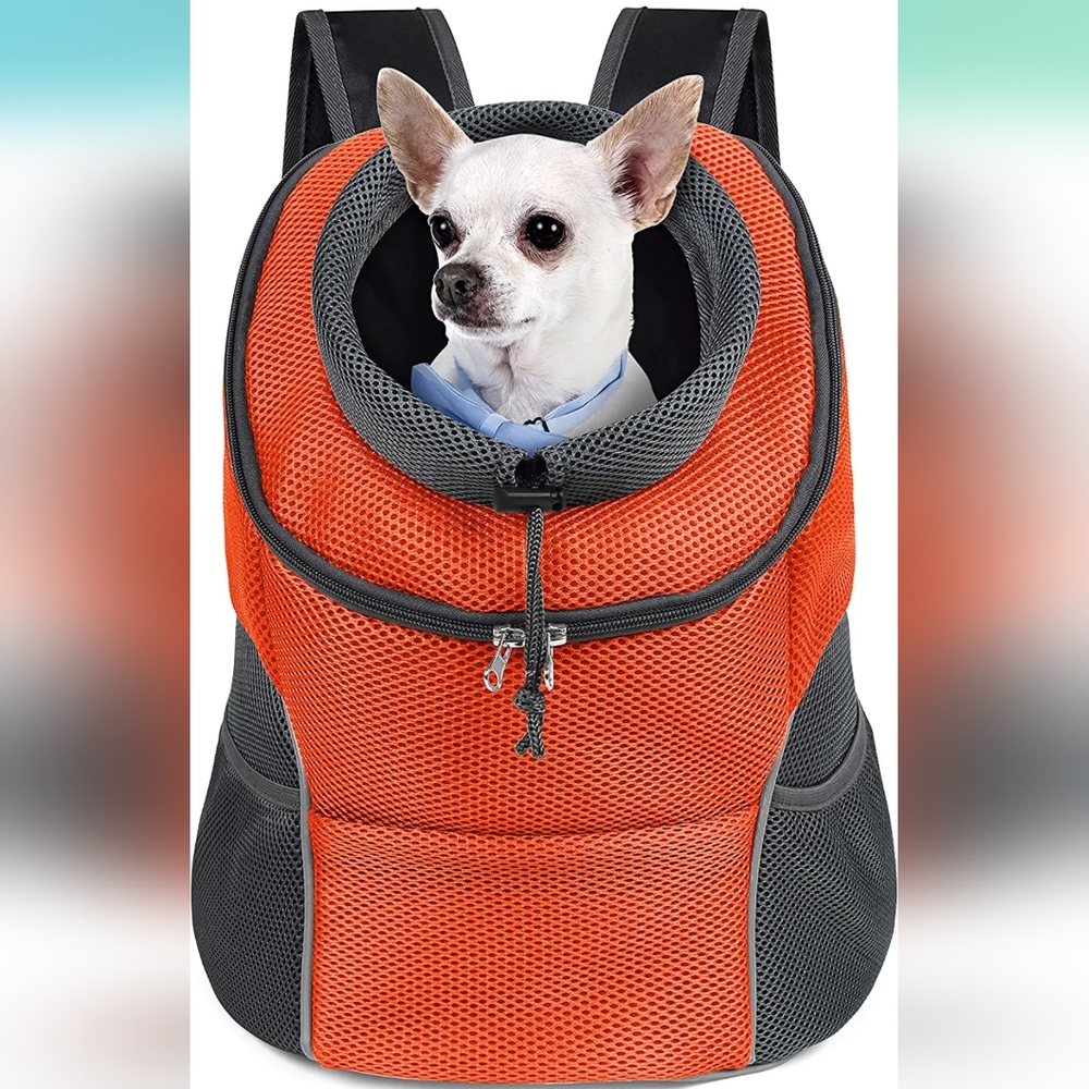 🐾PET DOG carrier backpack orange size L🐾